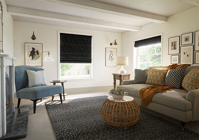 Hardwick, Jet - Twist&Fit Roman Blind - Image 7